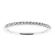 Single Row Thin Band with Round Diamonds Set in 18k White Gold (Stackable)