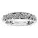 Milgrain Decorated Eternity Band with Micro-Prong Set Diamonds in 18k White Gold