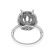 Oval Halo With Garnished Head Diamond Engagement Ring Semi Mount