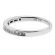 Channel Set Single Row Band with Princess Cut Diamonds in 18k White Gold