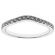 V Curve Micro-Prong Set Band with Round Diamonds in 18k White Gold