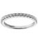 Milgrain Engraved Combination Set Band with Channel and Prong Set Round Diamonds in 18k White Gold