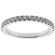 Eternity Band with Micro-Prong Set Round Diamonds in 18k White Gold