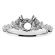 Common Prong, Delicate Look, Diamond Engagement Semi Mount White Gold Ring Setting