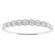 Diamond Bangle with Braided Design in 18k White Gold