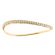 Curved Bangle with Round Diamonds in 18k Yellow Gold