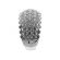 Graduated Statement Ring with Micro Prong Set Diamonds in 18K White Gold