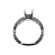 Scallop Design Diamond Semi Mount Engagement Ring Setting