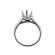 Single Row Micro Prong Set Diamond Semi Mount Engagement Ring Setting