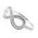 Right Hand Fashion Ring with Diamonds in an Infinity Design and Along the Shank in 18K White Gold