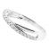 Crossover Band with Prong-Set Round Diamonds Set in 18k White Gold