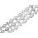 Diamond Bracelet with Marquise and Round Shapes Separated by Bars in 18k White Gold