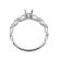 Delicate Look Open Design Diamond Semi Mount Engagement Ring