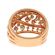Overlapping Crossover Style Cocktail Statement Ring with Diamonds Set in 18K Rose Gold