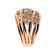 Overlapping Crossover Style Cocktail Statement Ring with Diamonds Set in 18K Rose Gold