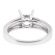 Split Shank Diamond Semi Mount Engagement Ring 18kt White Gold