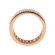Eternity Band with Channel Set Princess Cut Diamonds Bordered by Prong Set Round Diamonds in 18k Rose Gold