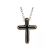 Cross Pendant with Prong Set Diamond Rounds in 18k Yellow Gold