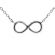 Infinity Necklace with Micro Pav?? Set Diamonds in 18k White Gold