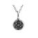 Round Halo Style Cluster Pendant with Round Diamonds Set in 18k White Gold