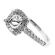 Cushion Halo Diamond Engagement Ring Semi Mount