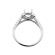 Halo Single Row Shank Diamond Engagement Ring Semi Mount