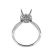 Semi-Mount Knife Edge Engagement Ring with Micro-Pav?? Set Round Diamonds in 18k White Gold