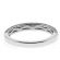 Single Row Triple Sided Band with Round Diamonds Set in 18k White Gold