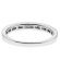 Channel Set Single Row Band with Princess Cut Diamonds in 18k White Gold