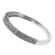 Three Side Band with Micro-Pav?? Set Round Diamonds Bordered by Beaded Milgrain in 18k White Gold