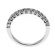 Single Row Prong Set Band with Round Diamonds in 18k White Gold