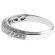 Three Side Protruding Band with Beaded Milgrain and Micro-Prong Set Round Diamonds in 18k White Gold