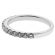 Single Row Band with Prong Set Round Diamonds in 18k White Gold