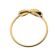 Right Hand Fashion Ring with an Infinity Design of Diamonds Set in 18K Yellow Gold