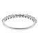 Prong Set Band with Round Diamonds in 18k White Gold