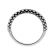 Single Row Prong Set Band with Beaded Milgrain and Round Diamonds in 18k White Gold