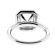 Double Octagon Halo Diamond Engagement Semi Mount White Gold Ring Setting
