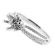 Three Row Split Shank Diamond Semi Mount Engagement Ring Setting