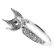 Graduating Shank with Diamonds Claw Head Semi Mount Engagement Ring
