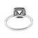 Double Square Halo Frame With Thin Shank Diamond Semi Mount Engagement Ring
