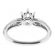 Knife Edge 6 Prong Crown Head Diamond Engagement Ring Semi Mount