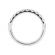 Single Row Band with Micro Prong Set Round Diamonds in 18k White Gold (Stackable)