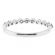 Channel Bar Band with 10 Round Diamonds Set in 18k White Gold