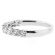 Single Row Band with Micro-Prong Set Round Diamonds in 18k White Gold