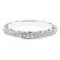 Triple-Side Milgrain Decorated Eternity Band with Micro-Prong Set Round Diamonds in 18k White Gold