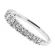 Single Row Prong Set Band with Round Diamonds in 18k White Gold