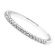 Single Row Band with Engraved Side Profile and Round Diamonds Set in 18k White Gold