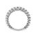 Prong Set Band with Round Diamonds in 18k White Gold
