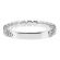 Single Row Band with Round Diamonds Surrounded by Prongs and Set in 18k White Gold