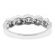 Braided Style Band with Micro-Prong Set Round Diamonds in 18k White Gold